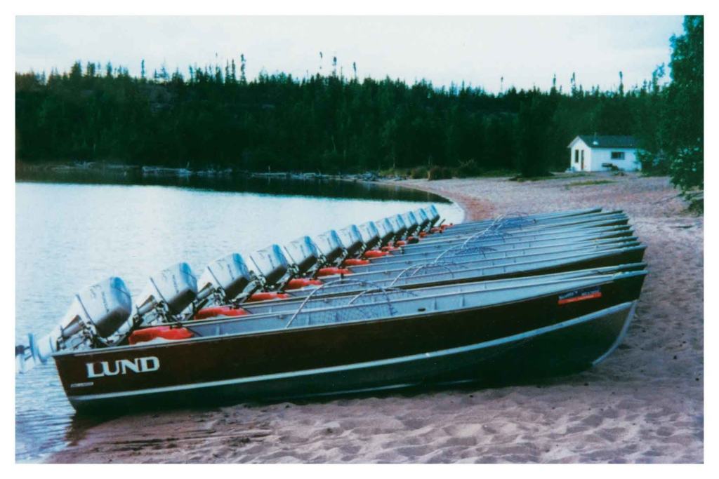 Lund Boats on Nonacho Lake Fishing Camp NWT